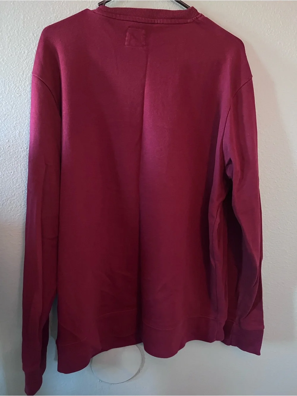 Champion Men's Maroon Crewneck Sweatshirt - Picture 2 of 3